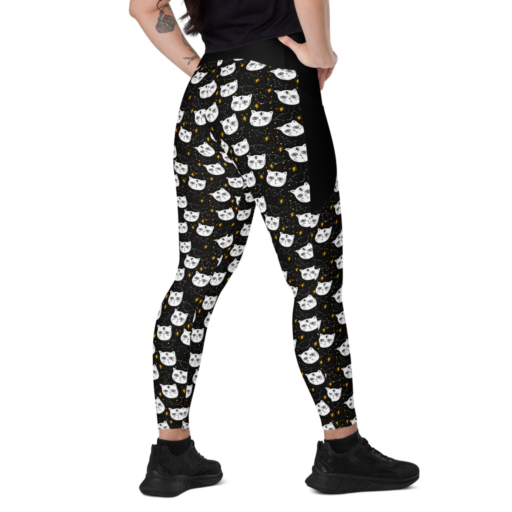Magic Cat Mystical Full Length Leggings with pockets