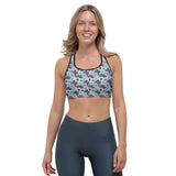 Floral Bats Ladies Sports bra