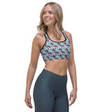 Floral Bats Ladies Sports bra