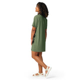 Green 'Stay Weird' T-shirt dress