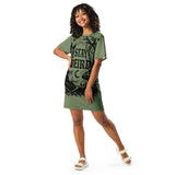 Green 'Stay Weird' T-shirt dress