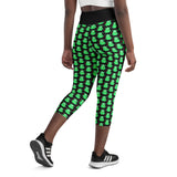 Zombie Sloth Yoga Capri Leggings