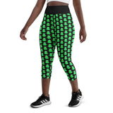 Zombie Sloth Yoga Capri Leggings