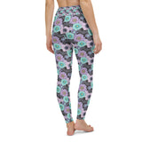 Floral Bats Full Length Yoga Leggings