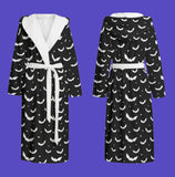 Black and White Bat Dressing Gown