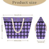 Lilac Skull and Bones Beach Bag | Pastel Goth Tote Bag | Spooky Cute Shoulder Bag | Alternative Summer Accessory | Creepy Kawaii Tote