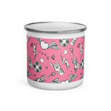 Rockstar Pink Enamel Mug
