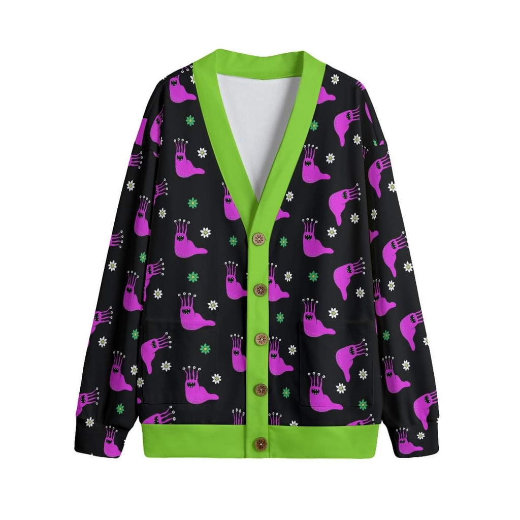 Alien Slug Print Cardigan