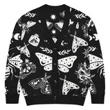 cardigan_with_no_model_in_celestial_snake_print_cardigan_with_a_witchy_alternative_style_cozy_and_lightweight_knit.