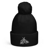 Moth Goth Pom pom beanie