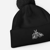 Moth Goth Pom pom beanie