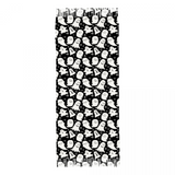 ghost scarf laid out flat