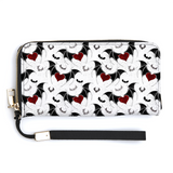 Heart and Wings with Bats Purse Wallet
