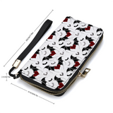 Heart and Wings with Bats Purse Wallet