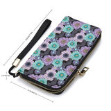 Floral Bat Purse Wallet