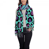 Zebra & Leopard Mix Up Fleece Ladies Winter Scarf/ Shawl