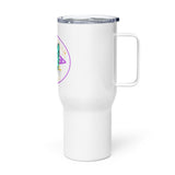 Alternawear Oval Cat Tattoo Travel mug with a handle