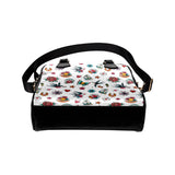 Retro Tattoo White Ladies Shoulder Bag