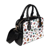 Retro Tattoo White Ladies Shoulder Bag