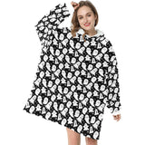 Cute Ghost Blanket Hoodie Adults & Kids Sizes