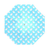 Blue Ghost Cats Spooky Umbrella