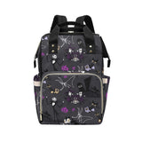 Dunkelgraue und violette Jack Skellington Wickeltasche