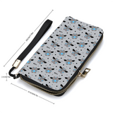 Grey Bat Cat Wallet