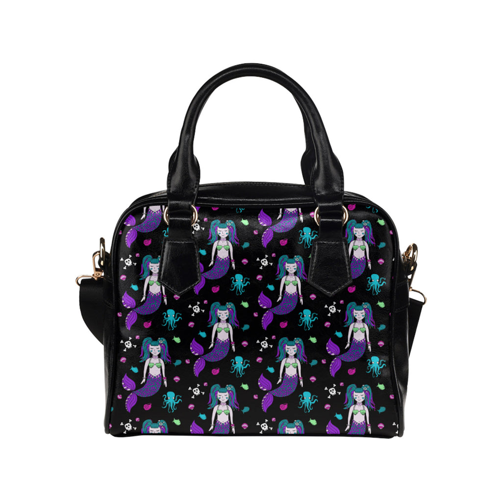 Purple Gothic Mermaid Ladies Shoulder Bag
