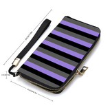 Purple Striped Wallet