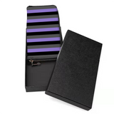 Purple Striped Wallet
