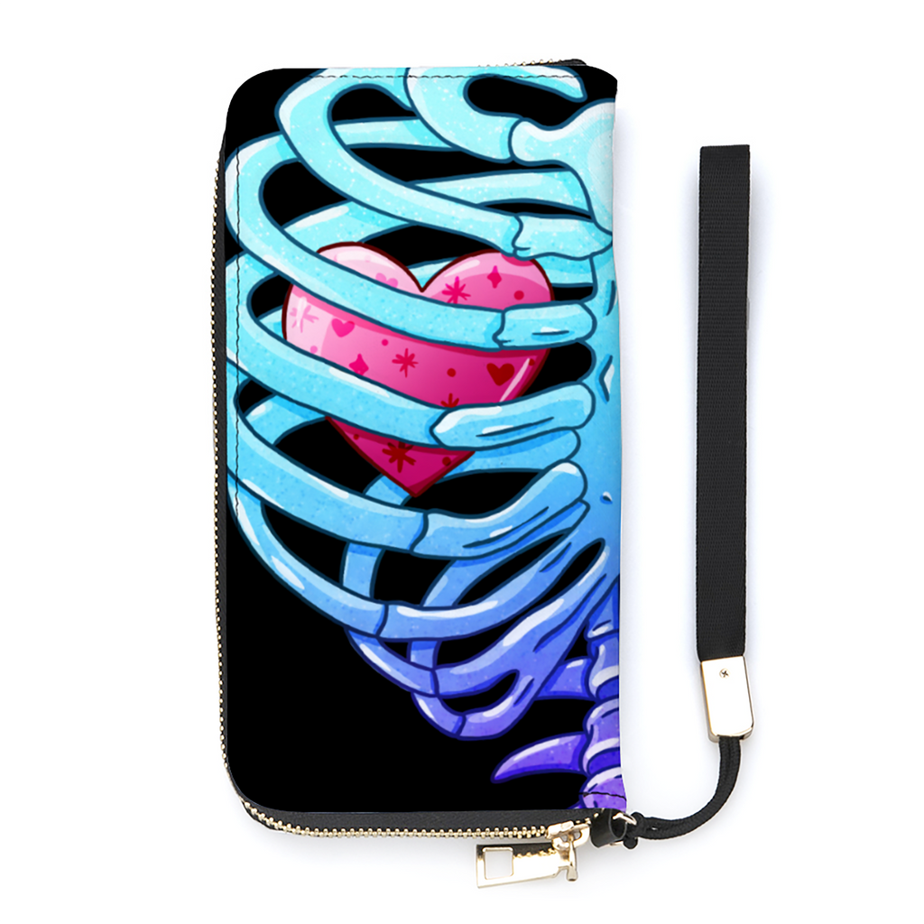 Spooky Ribcage Print Wallet