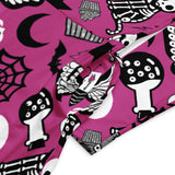 Spooky Pink Ladies Long Sleeve Midi Dress with Pockets