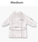 Pastel Bat Print Blanket Hoodie Adults & Kids Sizes