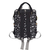 Schwarz-weiße Tattoo-Wickeltasche für Babys