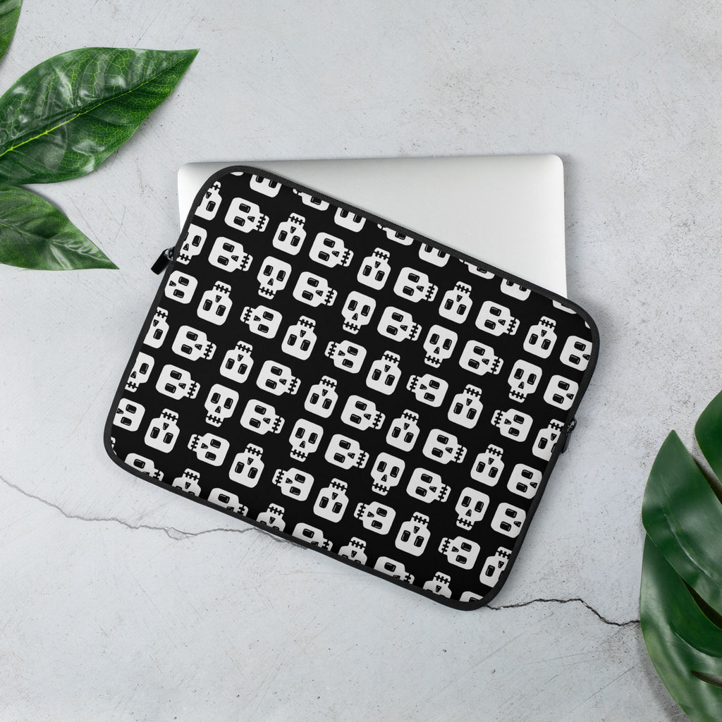 Block Skulls Laptop Sleeve