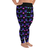 Tag der Toten Schwalben Allover-Print Damen-Leggings in Übergröße