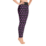 Yoga Pink & Black Octopus Damen Leggings