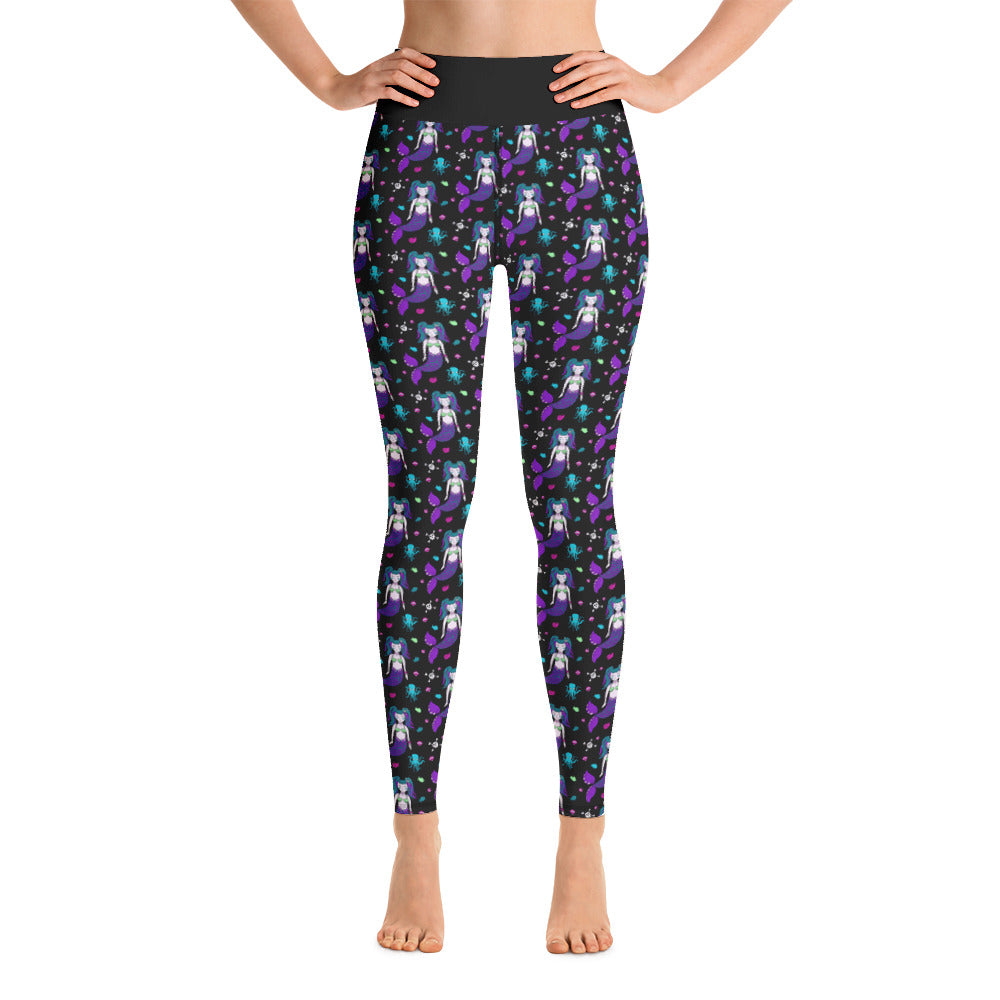Gothic Meerjungfrau Lange Damen Yoga Leggings