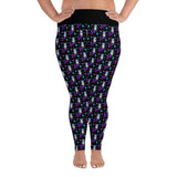 Gotische Meerjungfrau-Allover-Print-Damen-Leggings in Übergröße