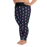 Gotische Meerjungfrau-Allover-Print-Damen-Leggings in Übergröße