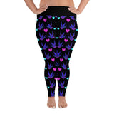 Tag der Toten Schwalben Allover-Print Damen-Leggings in Übergröße