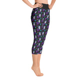 Gothic Mermaid Ladies Yoga Capri Leggings