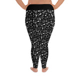 Black & White Tattoo Print All-Over Ladies Plus Size Leggings