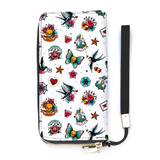 White Retro Tattoo Wallet