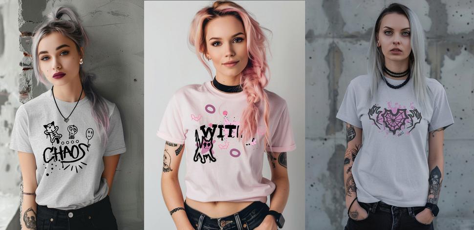 Alternawear shoulder bag and T-shirts