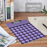 Purple Skull and Bone Clipboard