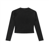 Alternawear Skull and Roses Raglan Long Sleeve Slim T-Shirt
