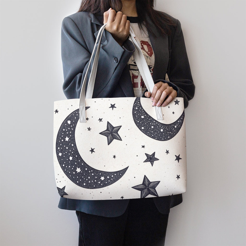 Celestial Moon Stars Tote Bag
