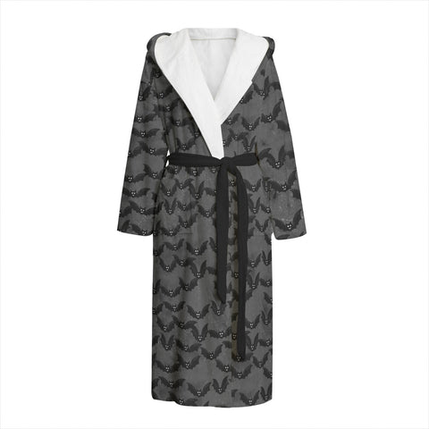 Black and Grey Bat Dressing Gown