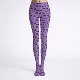 Purple Insect Print Tights